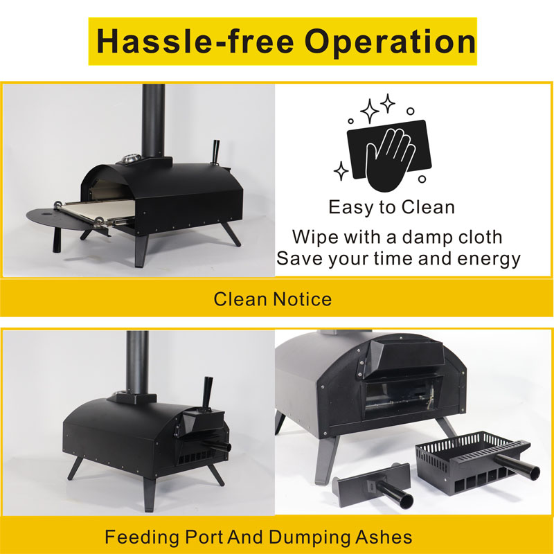 Detachable Multi-Fuel ( Gas/Pellets) Portable Pizza Oven, Gas Pizza Oven, Wood-fire Pizza Oven 7 Detachable Multi-Fuel ( Gas/Pellets) Portable Pizza Oven, Gas Pizza Oven, Wood-fire Pizza Oven