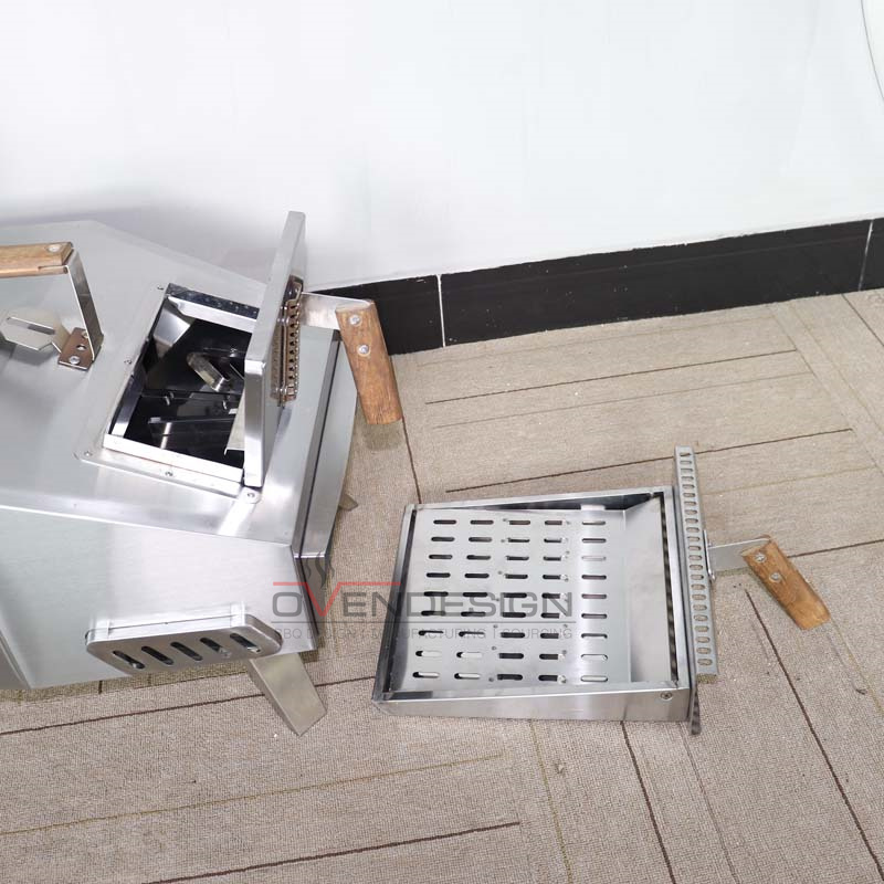 Portable Wood-Fired Outdoor Pizza Oven Rear Heating With Pull-Out Drawer 7 Portable Wood-Fired Outdoor Pizza Oven Rear Heating With Pull-Out Drawer