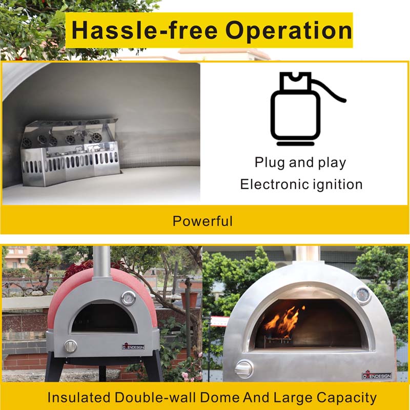 Tabletop Version 600mm Diameter Gas Clay Pizza Oven, Dome Oven For Sale 11 Tabletop Version 600mm Diameter Gas Clay Pizza Oven, Dome Oven For Sale