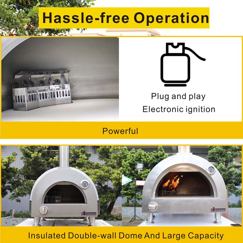 Tabletop Version 600mm Diameter Gas Clay Pizza Oven, Dome Oven For Sale 10 Tabletop Version 600mm Diameter Gas Clay Pizza Oven, Dome Oven For Sale