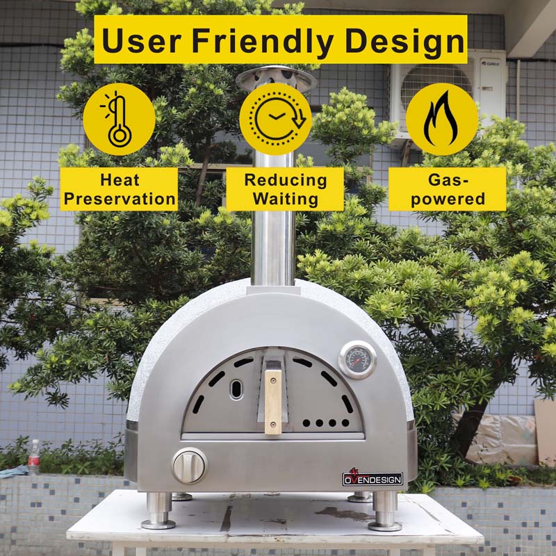 Tabletop Version 600mm Diameter Gas Clay Pizza Oven, Dome Oven For Sale 6 Tabletop Version 600mm Diameter Gas Clay Pizza Oven, Dome Oven For Sale